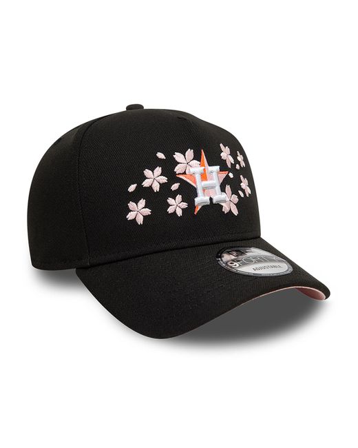 KTZ Black Houston Astros Cherry Blossom 9forty A-frame Adjustable Cap for men