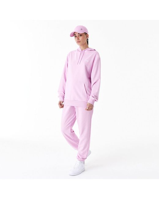 KTZ Pink New Era Essential Pullover Hoodie for men