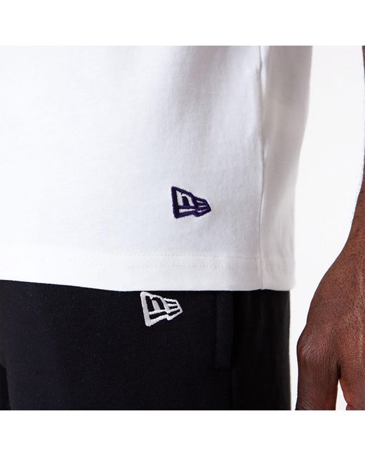 KTZ White La Lakers Nba Arch Graphic Oversized T-shirt for men