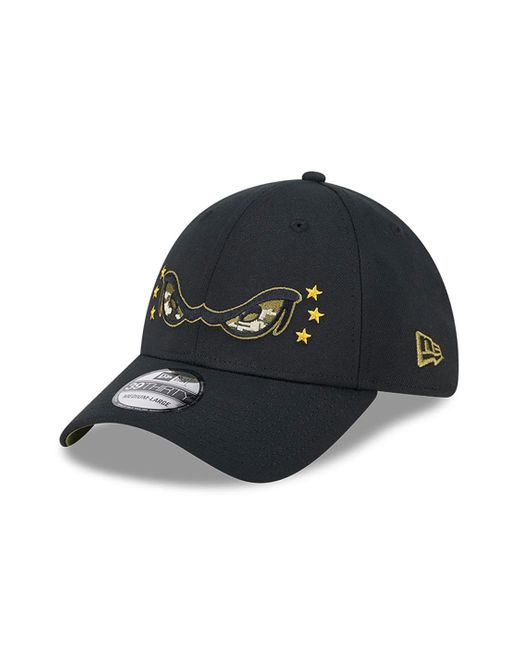 KTZ Black Lake Elsinore Storm Milb Armed Forces Day 2024 39thirty Stretch Fit Cap for men