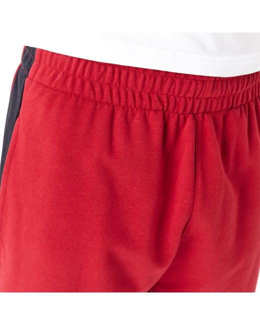 KTZ Red Miami Heat Nba Colour Block Dark Shorts for men