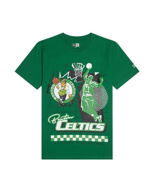 KTZ Green Boston Celtics Nba Rally Drive T-shirt for men