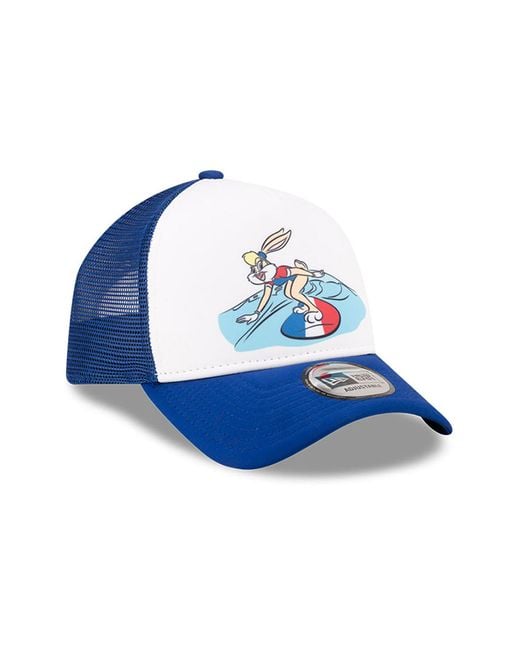 KTZ Blue Lola Bunny Team Looney Tunes 9forty A-frame Trucker Cap for men
