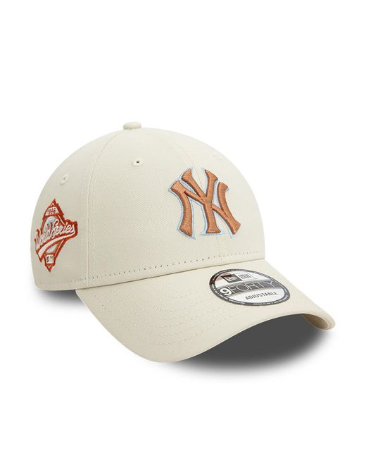 KTZ Natural New York Yankees Mlb Patch 9forty Adjustable Cap for men
