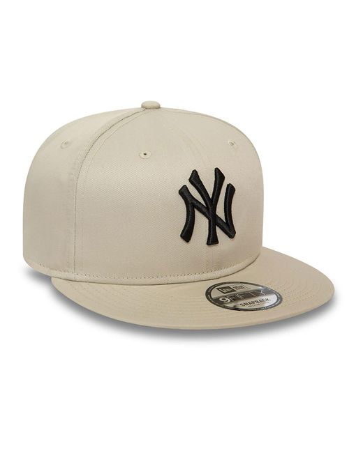 KTZ Natural New York Yankees League Essential Light Beige 9fifty Snapback Cap for men