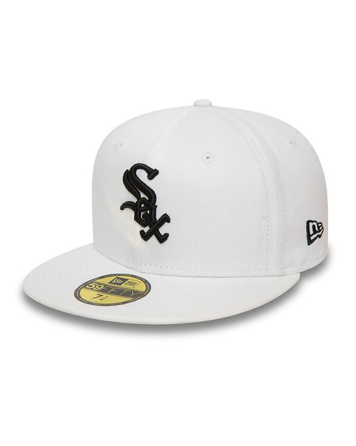 KTZ White Chicago Sox League Essential 59fifty Fitted Cap for men