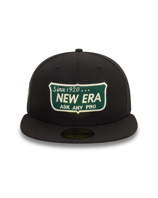 KTZ Black New Era Shield 59fifty Fitted Cap for men