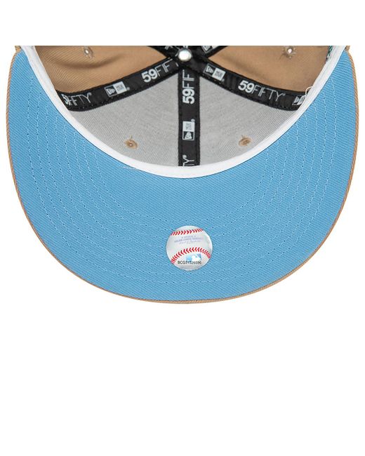 KTZ Brown Seattle Mariners Mlb Blues Beige 59fifty Fitted Cap for men