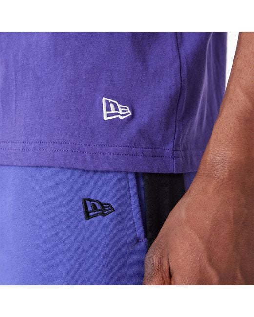 KTZ Purple Phoenix Suns Nba Colour Block Dark Oversized T-shirt for men