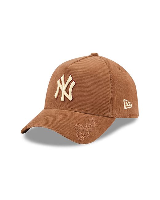 KTZ Brown New York Yankees Ornamental Cord 9forty A-frame Adjustable Cap for men