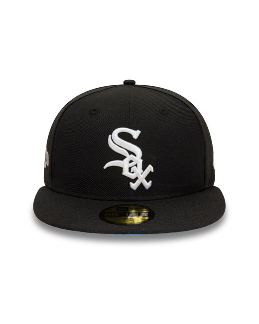 KTZ Black Chicago White Sox Mlb Icy Patch 59fifty Fitted Cap for men