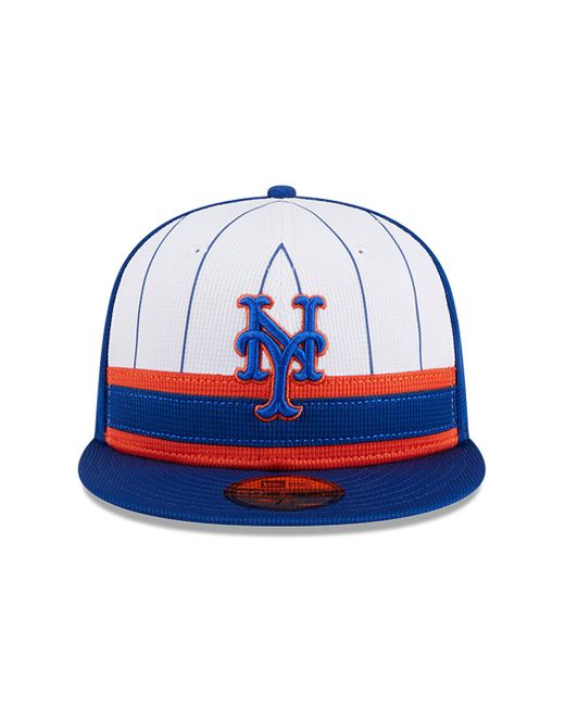 KTZ Blue New York Mets Mlb Batting Practice 59fifty Fitted Cap for men