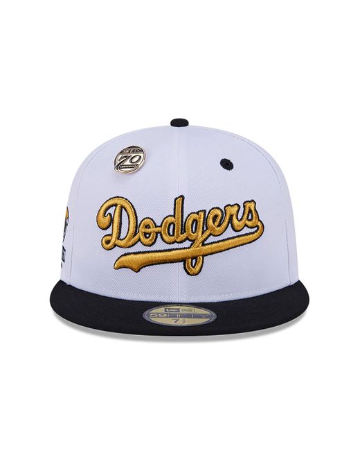 KTZ Blue La Dodgers 59fifty Day 59fifty Fitted Cap for men