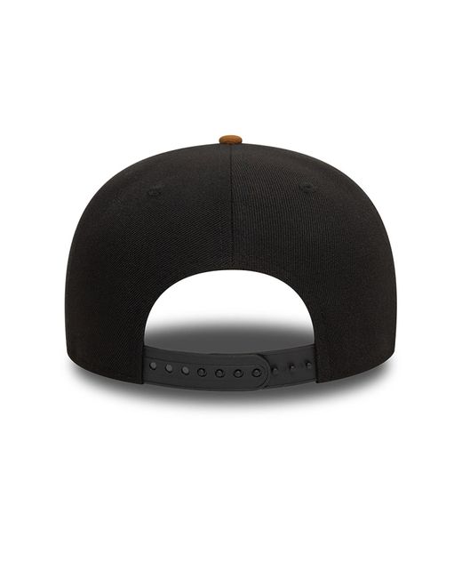 KTZ Black New Era Oval Patch 9fifty Snapback Cap for men