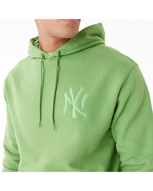 KTZ New York Yankees League Essential Green Oversized Pullover Hoodie for men