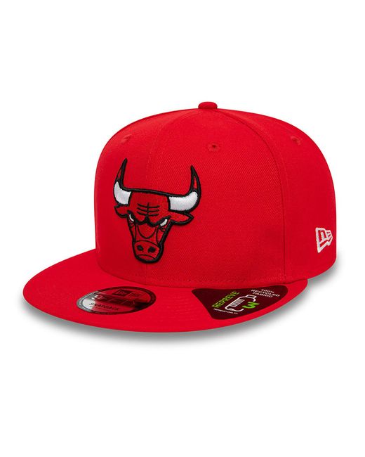 KTZ Red Chicago Bulls Nba Repreve 9fifty Snapback Cap for men