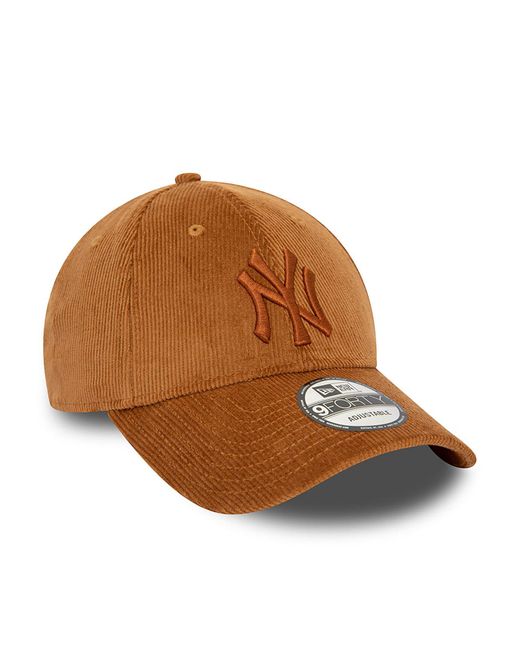 KTZ Brown New York Yankees Mlb Cord 9forty Adjustable Cap for men