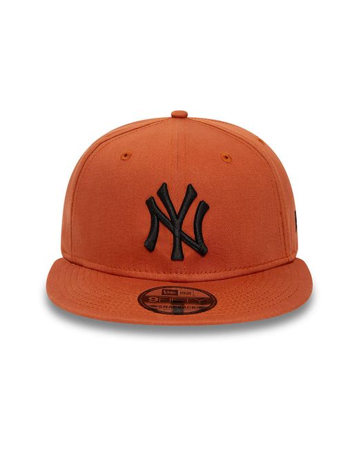 KTZ Brown New York Yankees League Essential 9fifty Snapback Cap for men