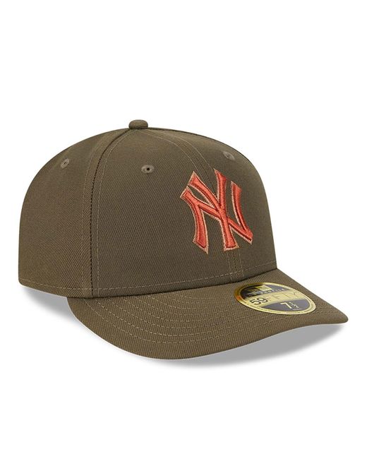 KTZ Green New York Yankees Rustic Fall Low Profile 59fifty Fitted Cap for men