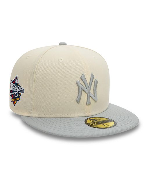 KTZ Natural New York Yankees Team Colour Stone 59fifty Fitted Cap for men