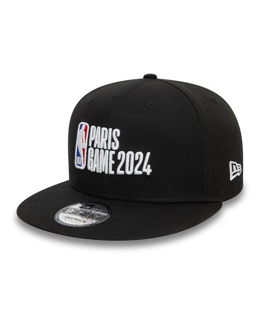 KTZ Black Nba Logo Paris 2024 9fifty Snapback Cap for men