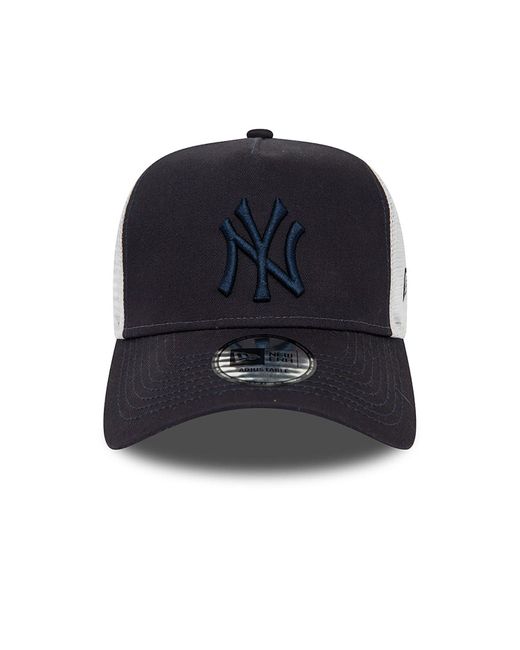 KTZ Blue New York Yankees League Essential Navy Trucker Cap for men