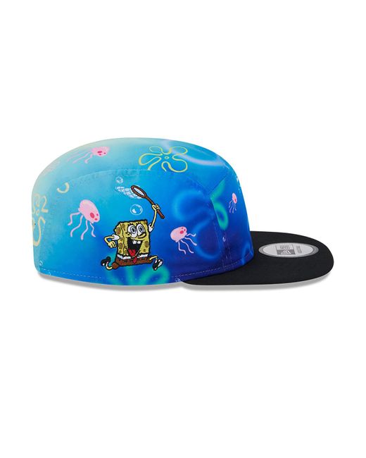 KTZ Blue Spongebob Squarepants Jellyfishing Camper Cap for men