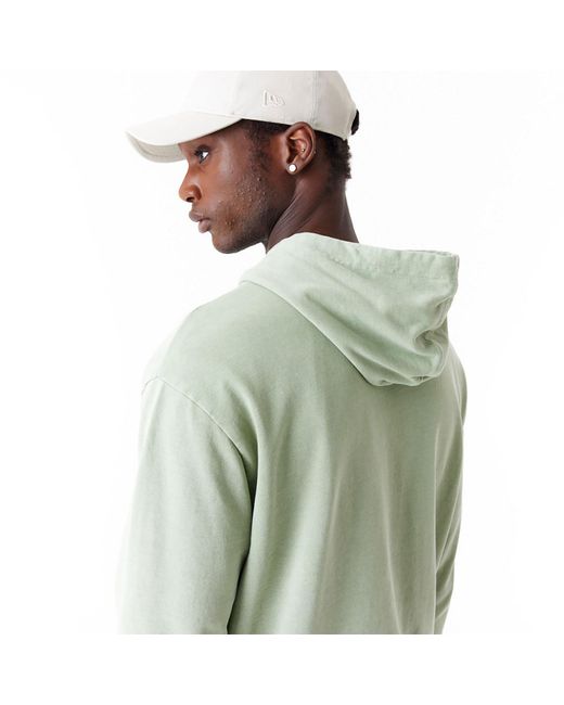 KTZ Green New Era Washed Oversized Pullover Hoodie for men