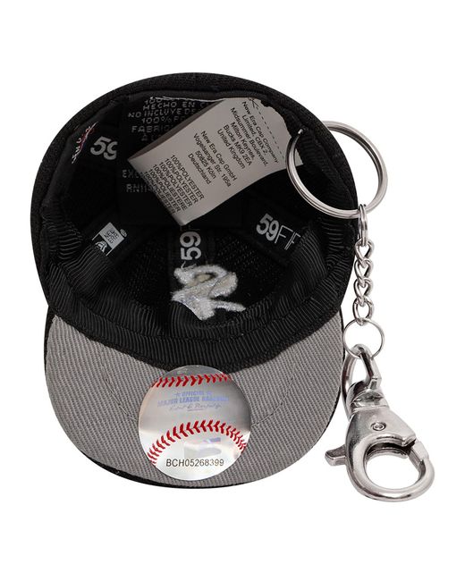 KTZ Black Chicago White Sox Mlb Mini Cap Key Chain for men