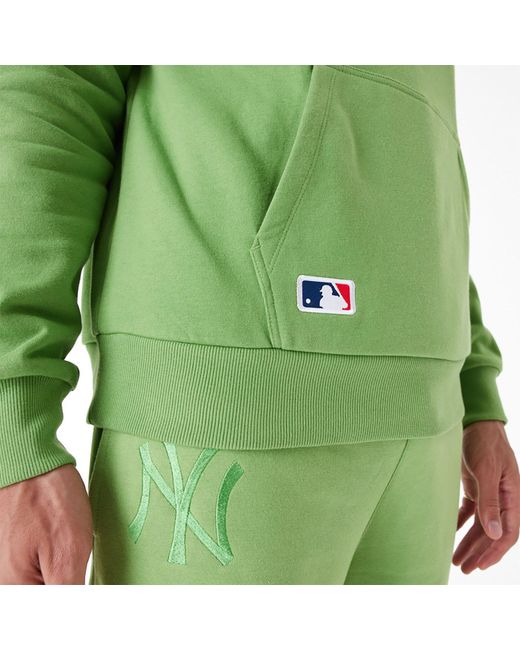 KTZ New York Yankees League Essential Green Oversized Pullover Hoodie for men