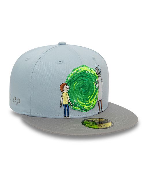 KTZ Rick And Morty Portal Pastel 59fifty Fitted Cap in Green for Men | Lyst  UK