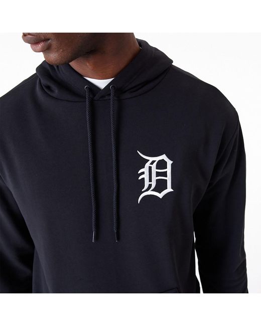 KTZ Blue Detroit Tigers League Essential Oversized Pullover Hoodie for men