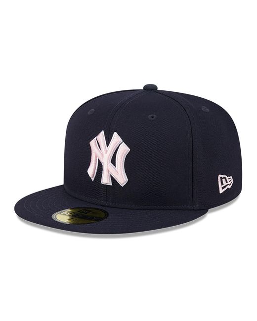 KTZ Blue New York Yankees Mlb Mother's Day 2024 Navy 59fifty Fitted Cap for men