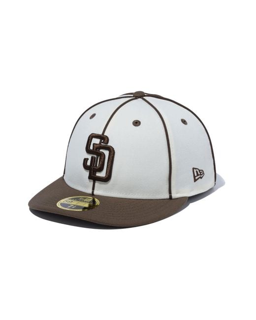 KTZ Black San Diego Padres Japan Mlb Piping Low Profile 59fifty Fitted Cap for men