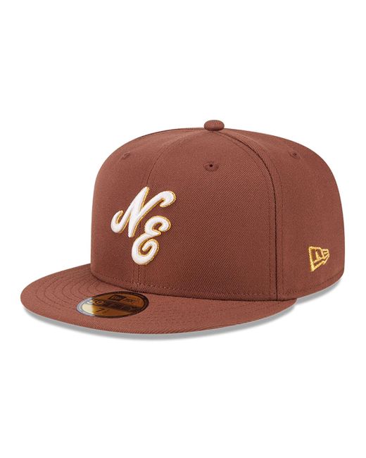 KTZ Brown New Era 59fifty Day Dark 59fifty Fitted Cap for men
