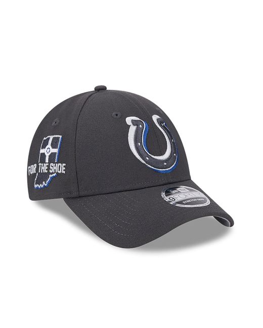 KTZ Blue Indianapolis Colts Nfl Draft 2024 Dark 9forty Stretch-snap Cap for men