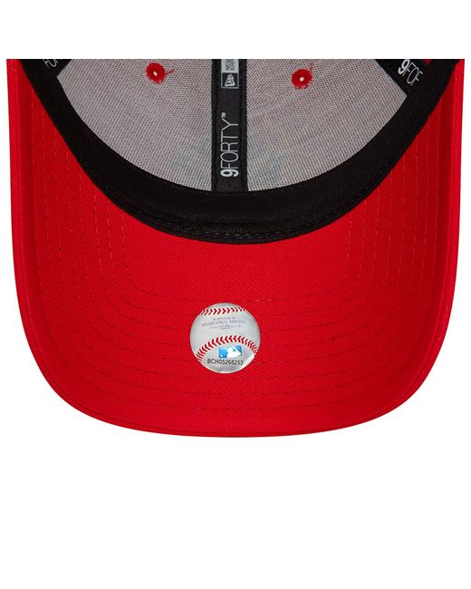 KTZ Red New York Yankees Mlb Flame 9forty Adjustable Cap for men