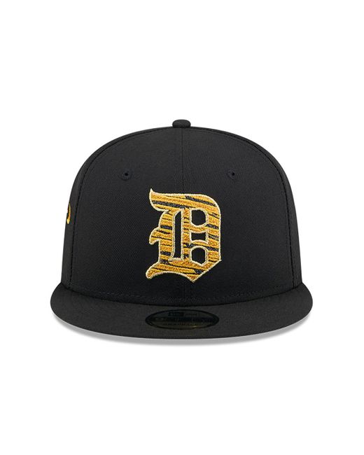 KTZ Black Detroit Tigers Animal Fill 9fifty Snapback Cap for men