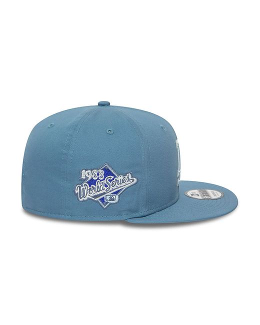 KTZ Blue La Dodgers Mlb Patch 9fifty Snapback Cap for men