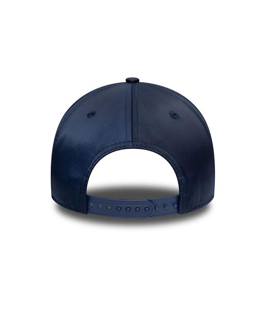 KTZ Blue La Dodgers Mlb Satin Rhinestone Navy 9forty E-frame Adjustable Cap for men