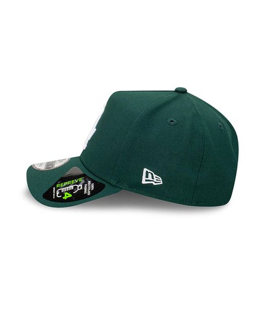 KTZ Green La Dodgers Repreve Dark 9forty A-frame Adjustable Cap for men