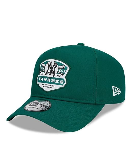 KTZ Green New York Yankees Mlb Patch A-frame Trucker Cap for men