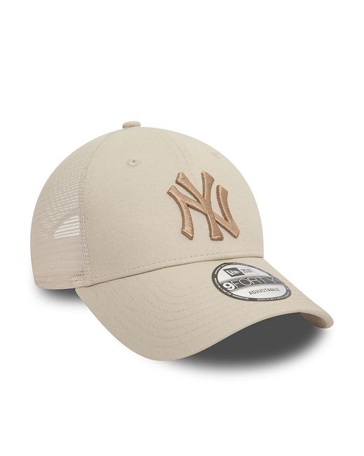 KTZ Natural New York Yankees Home Field 9forty Trucker Cap for men