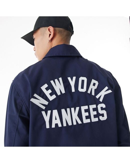 KTZ Blue New York Yankees New Era Korea Mlb Coach Navy Jacket for men