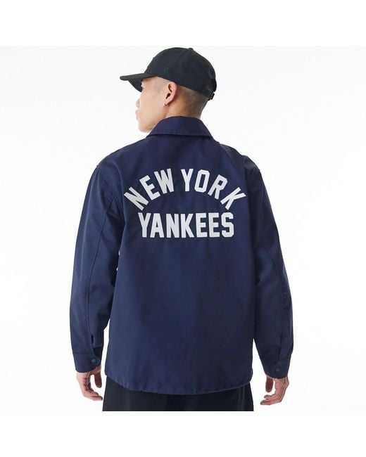 KTZ Blue New York Yankees New Era Korea Mlb Coach Navy Jacket for men