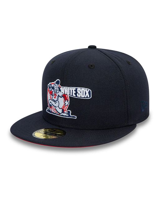 KTZ Blue Chicago White Sox Mlb Batter Up Navy 59fifty Fitted Cap for men