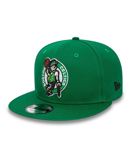 KTZ Green Boston Celtics Nba Rear Logo 9fifty Snapback Cap for men