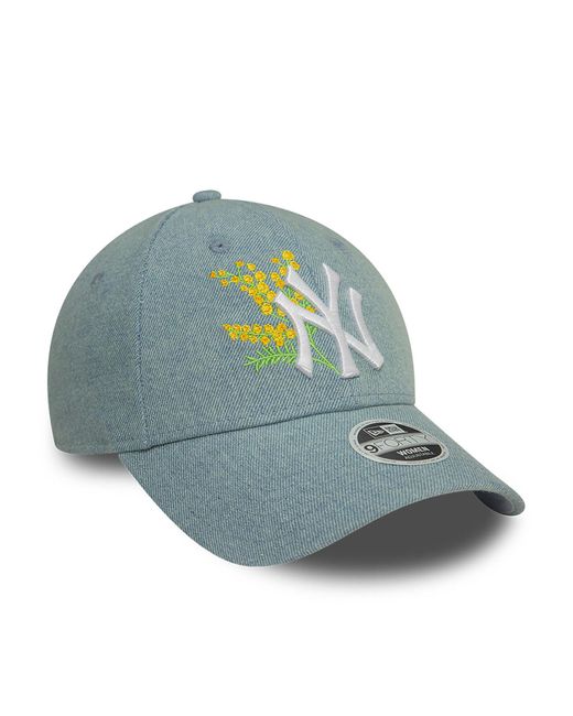 KTZ Blue New York Yankees Womens Denim Mimosa Light 9forty Adjustable Cap for men