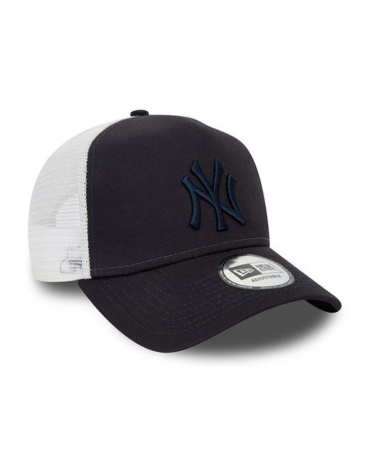 KTZ Blue New York Yankees League Essential Navy Trucker Cap for men