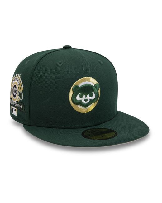 KTZ Green Chicago Cubs 1990 All Star Game Dark 59fifty Fitted Cap for men